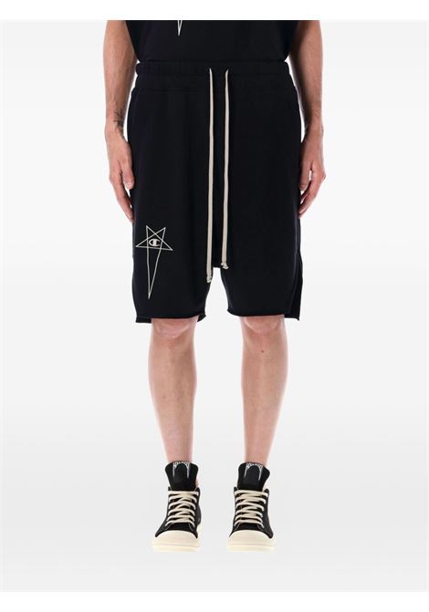 Black drawstring-detail shorts Rick Owens x Champion - unisex RICK OWENS X CHAMPION | CM01E1688CHFE09